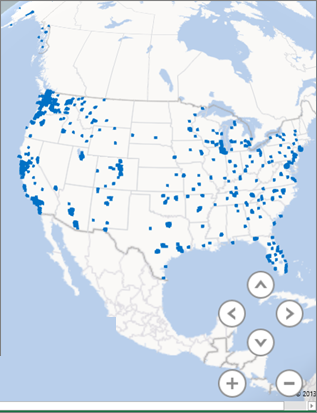 power map for excel 2013