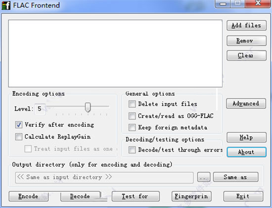 FLAC Frontend