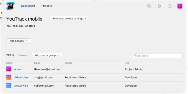 JetBrains hub