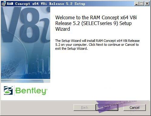 Bentley RAM Concept V8i SS9(地板设计软件) v05.02.00.21官方版