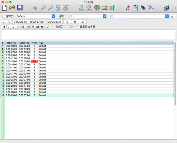 Aegisub for mac中文版